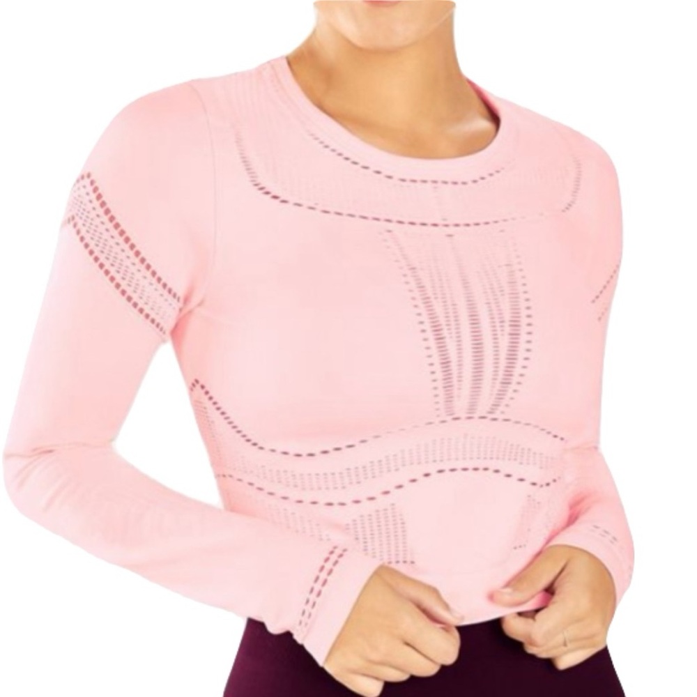 NWT FABLETICS Jaymee Mesh Long-Sleeve Top